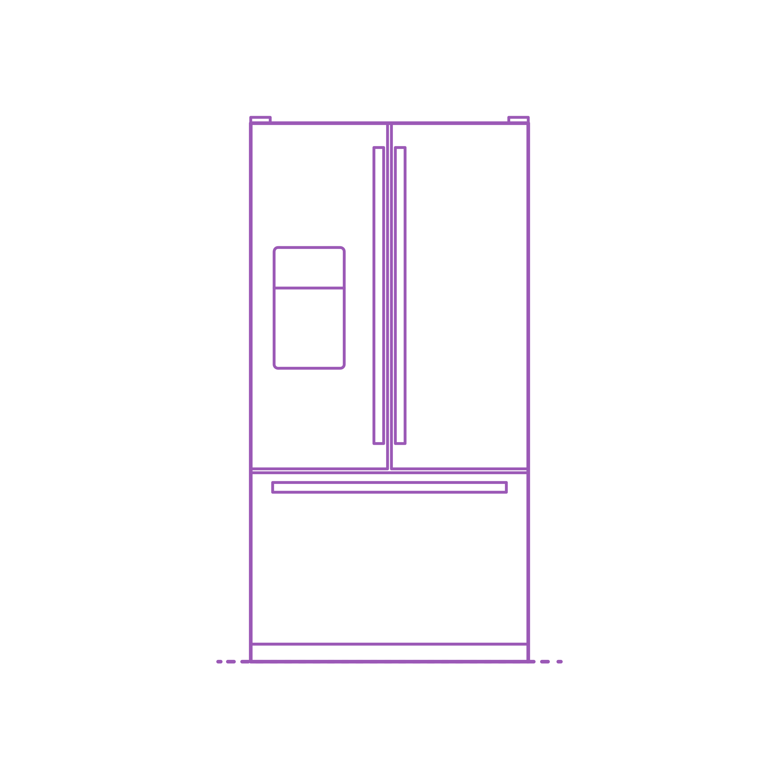 Fixtures Refrigerators Three Door Digital Sketch Svg Design Free Vectors
